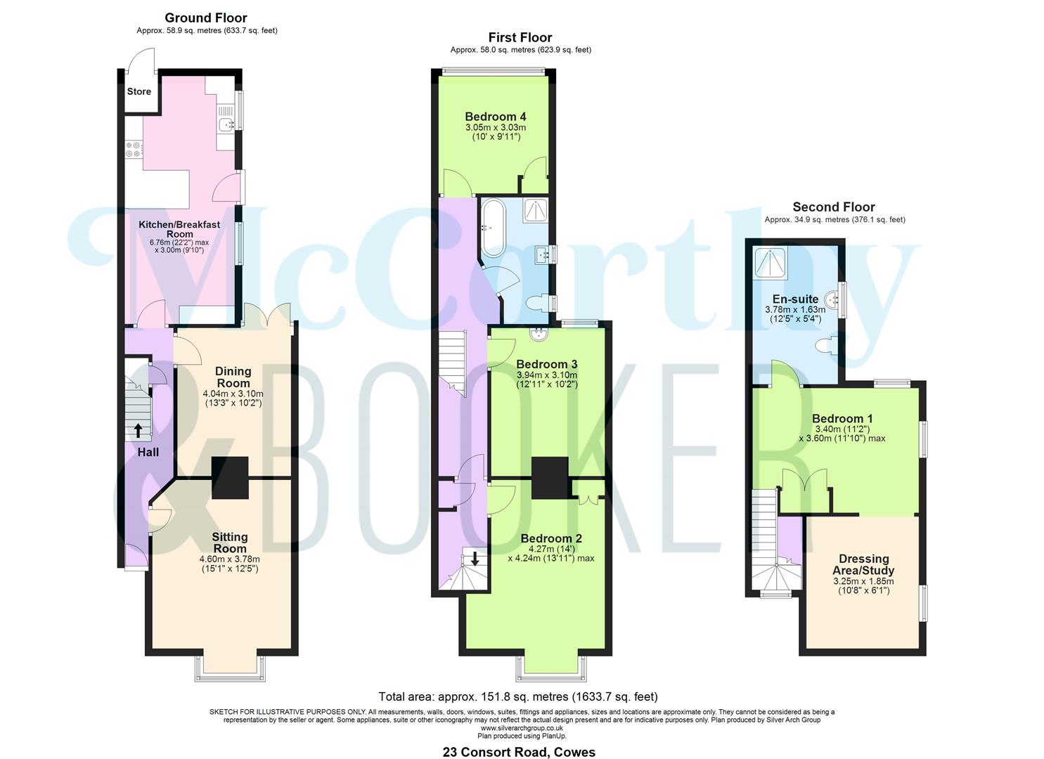 CHAIN FREE THREE STOREY HOME - Consort Road, Cowes floorplan